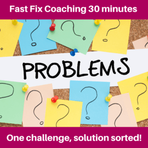FAST FIX 30 Minutes 'One to One' Phone Coaching